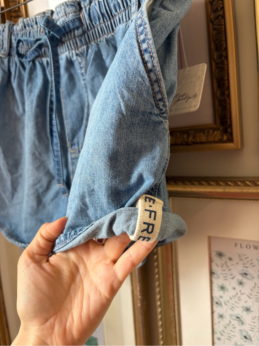 NWT Free People We The Free Masie Meadow Pull-On Shorts Medium - Picture 9 of 11